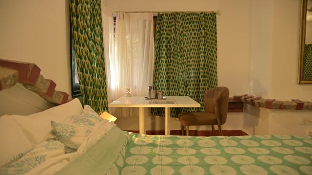 Krshna at Namma Ashram — the balcony, verandah or window view